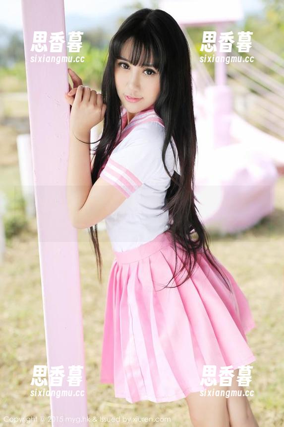 MyGirl美媛馆 - Ellie艾栗栗的制服写真精选，光是一个转身也能让人浮想联翩！