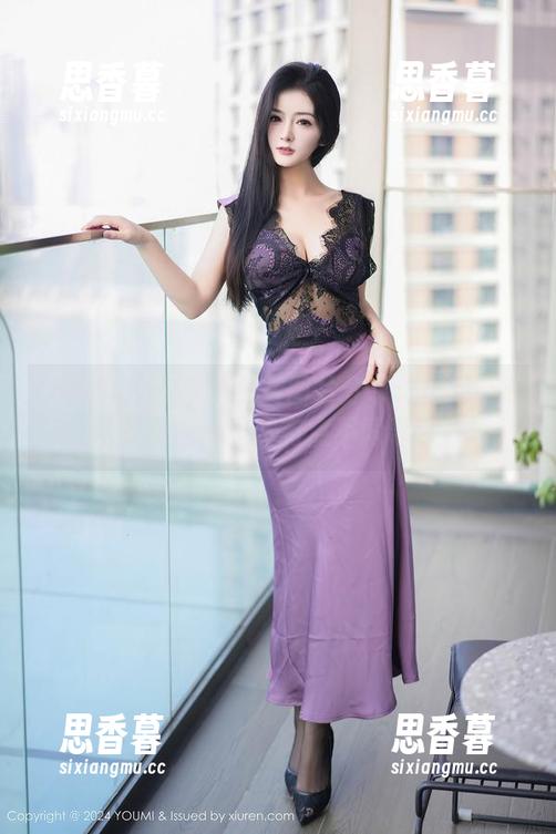 YouMi尤蜜荟 - 免费图片分享：穆菲菲和她的黑色，果然有点不同寻常。